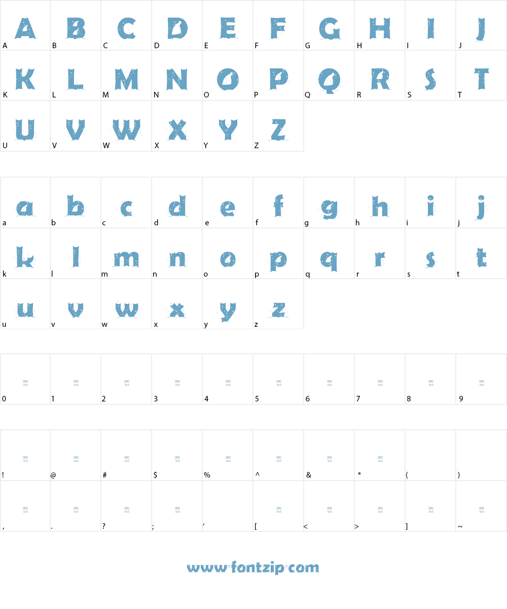 Firts Christmas Font Character